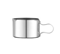 HENDI Mini Pot à lait, capacité de 20ml, crémier, petit pichet pour crème, à café/lait, ⌀32x(H)24mm, acier inoxydable