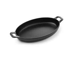 HENDI Mini récipient pour présenter et servir la nourriture, en forme de casserole, faitout, plateau de service, ne convient pas aux fours et aux fours à micro-ondes, 263x140x(H)37mm, mélamine, noir