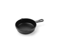HENDI Mini récipient pour présenter et servir la nourriture, en forme de casserole, sauteuse, plateau de service, ne convient pas aux fours et aux fours à micro-ondes, 162x121x(H)30mm, mélamine, noir