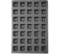 Hendi Moule en silicone QUADRAT, 570x375x(H)25mm, Carré