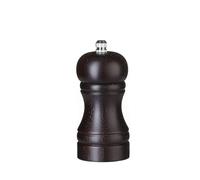 HENDI Moulin à Poivre avec Mécanisme de Broyage (Fraises) en Acier Inoxydable, Manuel et Réglable avec un Bouton, 50X(H)113 mm, Bois Foncé
