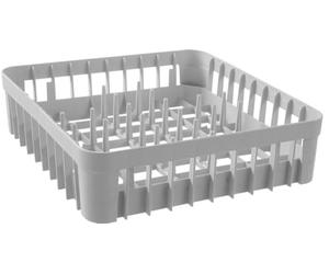 HENDI Panier de Lave-Vaisselle Professionnel pour Verres, avec 20 Picots de Maintien, 400x400x(H) 110mm, polypropylène