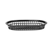 HENDI Paniers de service, style fast-food, paniers, pour servir les frites, les crevettes, les rondelles d'oignons, Quantité : 6, 275x175x(H)38mm, Noir