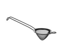 HENDI Passoire à cocktail, conique, tamis de bar, outil de cuisine, maille fine, 75x220mm, PVD, noir