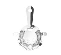 HENDI Passoire à cocktails, BarUp, filtre Hawthorne à ressort avec 4 ergots, passoire de bar pour shaker et verres à cocktail, 150x115x(H)18mm, acier inoxydable