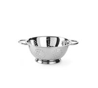 HENDI Passoire de cuisine, egouttoir, tamis pour la cuisine et le lavage des pâtes, des nouilles, des fruits, des légumes, des salades, rond, perforée, avec base et 2 poignées, ø280x(H)135 mm, Inox