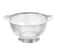 HENDI Passoire de cuisine, egouttoir, tamis pour la cuisine et le lavage des pâtes, des nouilles, des fruits, des légumes, des salades, rond, perforée, avec base et 2 poignées, ø260x(H)140 mm, Inox