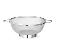 HENDI Passoire de Cuisine Ronde ø25,7cm, Égouttoir à Maille Fine en Acier Inoxydable avec Base et 2 Poignées, Tamis pour Pâtes, Nouilles, Fruits, Légumes et Salades, Hauteur 11cm
