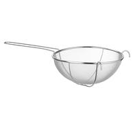 HENDI Passoire Renforcée, pour Farines et Sauces, Tamis de Cuisine à Maille Fine avec Poignée et Supports Latéraux, 700x345x(H)145mm, Acier Inoxydable