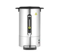 HENDI Percolateur à café-design by Bronwasser, cafetière, simple paroi, filtre intégré, pour café moulu grossièrement, pas de filtre en papier nécessaire,14L, 230V, 1650W, 357x380x(H)502mm, Inox,PP