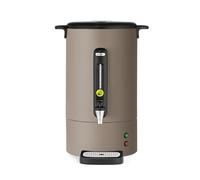 HENDI Percolateur à café 14L UNIQ, cafetière à percolation avec paroi simple et robinet anti-gouttes, filtre intégré, 230V, 50/60Hz, 1750W, 357x380x(H) 502mm, taupe, Inox, PP