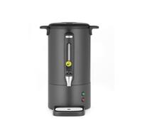 HENDI Percolateur à café 7L, cafetière à percolation avec paroi simple et robinet anti-gouttes, filtre intégré, 230V, 50/60Hz, 1050W, 307x330x(H) 450mm, noir mat, Inox, PP