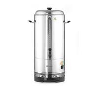 HENDI Percolateur à café, double paroi, économie d'énergie, bac à filtre intégré, pour café moulu grossièrement, pas de filtre en papier nécessaire,16L, 230V, 1500W, 386x393x(H)641mm, inox 18/0