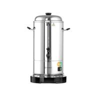 HENDI Percolateur à café, double paroi, économie d'énergie, bac à filtre intégré, pour café moulu grossièrement, pas de filtre en papier nécessaire, 6L, 230V, 1500W, 345x343x(H)517mm, inox 18/0
