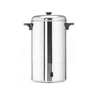 HENDI Percolateur à café, paroi simple, bac à filtre intégré, robinet non drip, pour café moulu grossièrement, pas de filtre en papier nécessaire, 10L, 230V, 1500W, 387x275x(H)530mm, inox 18/0