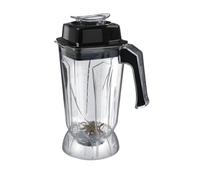 HENDI Pichet de rechange pour blenders, 2,5L | Polycarbonate, 200x170x(H)360mm, couvercle en polypropylène, lames en acier inoxydable avec revêtement en titane