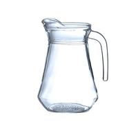 HENDI Pichet en verre avec poignée et bec verseur, 1,3L | Verre simple paroi, ⌀103x(H)210mm, compatible lave-vaisselle professionnel