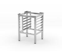 HENDI Piètement pour four électrique, avec 5 rails pour bacs ou plateaux GN 1/1, base pour fours de boulangerie, support de fourpieds réglables +25/-5mm, 610x560x(H)620mm, acier inoxydable
