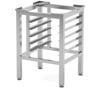 HENDI Piètement pour fours de boulangerie à convection et vapeur, avec 5 rails pour bacs GN 1/1, pieds réglables +25/-5 mm, 610x560x(H)620mm, acier inoxydable