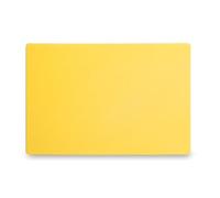 HENDI Planche à découper HACCP Jaune, pour volaille crue, utilisable des deux côtés, 450x300x(H)13mm, polyéthylène HDPE