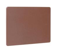 HENDI Planche à découper, HACCP, les deux côtés sont lisses et utilisables, minimise l'émoussement des couteaux, 450x300x(H)10mm, plastique LPDE, brun