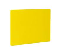 HENDI Planche à découper, HACCP, les deux côtés sont lisses et utilisables, minimise l'émoussement des couteaux, 600x400x(H)15mm, plastique LPDE, jaune