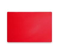 HENDI Planche à découper HACCP Rouge, pour viande crue, utilisable des deux côtés, 450x300x(H)13mm, polyéthylène HDPE