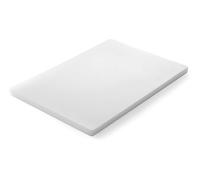 HENDI Planche a decouper lisse, 600x400x(H)20mm, blanc, HDPE
