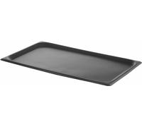 HENDI Plaque de cuisson avec revêtement anti-adhésif CONVECTOMAT ROAST, GN 1/1, Noir, 530x325x(H)17mm
