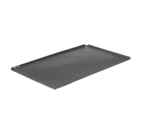 HENDI Plaque de cuisson perforée antiadhésive, 4 bords, format boulangerie | Aluminium, revêtement antiadhésif PTFE, épaisseur 1,5mm, four jusqu'à 250°C, empilable, 600x400x(H)10mm