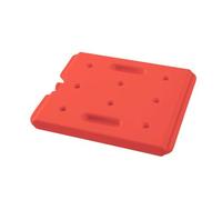 HENDI Plaque eutectique chaude professionnelle, GN 1/2, pour caisses isothermes, élément chauffant, accumulateur de chaleur, bloc thermique, plaque de chaleur, 320x265x(H)30mm, HDPE, rouge