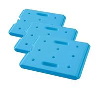 HENDI Plaque eutectique froide professionnelle, GN 1/2, pour caisses isothermes, élément réfrigérant, accumulateur de froid, bloc thermique, pack bloc de glace, 320x265x(H)30mm, HDPE, bleu (Lot de 3)
