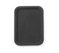 HENDI Plateau de Service antidérapant, rectangulaire, Multi-Usage, pour Servir, Gastro, Bar, Restaurant, 200x280x(H) 18mm, Noir, Polyester renforcé de Fibres de Verre