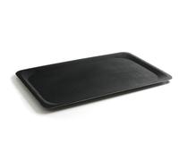HENDI Plateau de Service antidérapant, rectangulaire, Multi-Usage, pour Servir, Gastro, Bar, Restaurant, 325x530x(H) 18mm, Noir, Polyester renforcé de Fibres de Verre