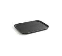 HENDI Plateau de Service GN 1/1, rectangulaire,Couche antidérapant en Caoutchouc, Multi-Usage, pour Buffet, Fast Food et Restauration Rapide, 255x355x(H) 20mm, Polypropylene, Noir