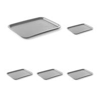 HENDI Plateau de Service, Moyen, rectangulaire, Multi-Usage, résistant jusqu'à 80°C, Plateau Fast Food, pour Servir Nourriture et Boissons, Restauration Rapide, 305x415x(H) 20mm, Gris, polypropylène