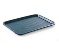 HENDI Plateau de Service, Moyen, rectangulaire, Multi-Usage, résistant jusqu'à 80°C, Plateau Fast Food, pour Servir Nourriture et Boissons, Restauration Rapide, 305x415x(H) 20mm, Vert, polypropylène