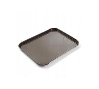 Hendi Plateau de service petit rectangulaire – polypropylène brun, 265×345×20 mm, résistant 80°C
