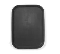 Hendi – Plateau de service rectangulaire antidérapant 255×355 mm – polypropylène noir H 20 mm