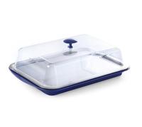 HENDI Plateau isotherme, 5 pièces, 2 blocs de refroidissement, boîtier en polystrol, plateau de service en acier inoxydable, couvercle en polystrol, rectangulaire, 430 x 290 x 150 mm, polystyrène