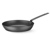 HENDI Poêle à frire, convient à toutes sources de chaleur, fond: ø230mm, revêtement antiadhésif naturel après le culottage, 530x306x(H)105mm, acier au carbone