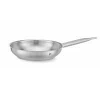 HENDI Poêle à Frire sans Couvercle, 2L, Fond Sandwich à Induction, Compatible Gaz, Électrique, Céramique, Induction et Lave-Vaisselle, Manche Long Isolant, Ø240x(H) 50mm, Acier Inoxydable, Aluminium