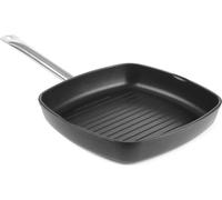 HENDI Poêle à griller avec surface de cuisson rainurée Titanium Professional, 550x290x(H)55mm