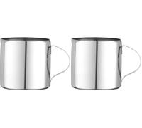HENDI Pot à lait, capacité de 250ml, crémier, petit pichet pour crème, à café/lait, ⌀70x(H)70mm, acier inoxydable (Lot de 2)