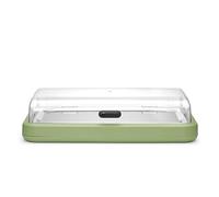 HENDI Présentoir buffet réfrigérant UNIQ GN 1/1, Vert | Socle en PP, couvercle relevable en ABS, bac GN 1/1 en acier inoxydable, accumulateur de froid, 593x389x(H)147mm