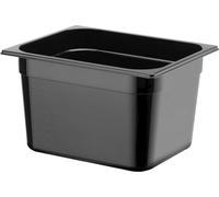 HENDI Récipients Gastronorm 1/2, Profi Line, GN 1/2, 6,5L, Noir, 325x265x(H)100mm