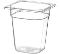 HENDI Récipients Gastronorm 1/6, Profi Line, GN 1/6, 2,4L, Transparent, 176x162x(H)150mm