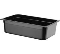 HENDI Récipients Gastronorme 1/1, Profi Line, GN 1/1, 9L, Noir, 530x325x(H)65mm
