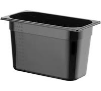 HENDI Récipients Gastronorme 1/3, Profi Line, GN 1/3, 4L, Noir, 325x176x(H)100mm
