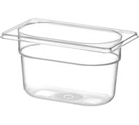 HENDI Récipients Gastronorme 1/9, Profi Line, GN 1/9, 0,6L, Transparent, 176x108x(H)65mm